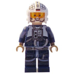 Rebel Pilot U-wing / Y-wing, Dark Blue Flight Suit, Black and White Checks on Helmet